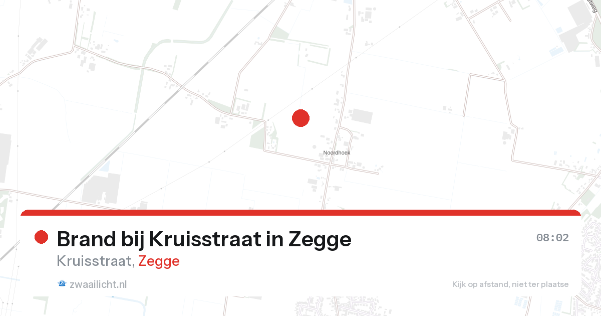 Brand bij Kruisstraat in Zegge — 28 aug 2026