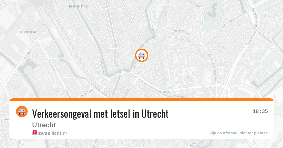 Verkeersongeval met letsel in Utrecht — 31 jul 2026