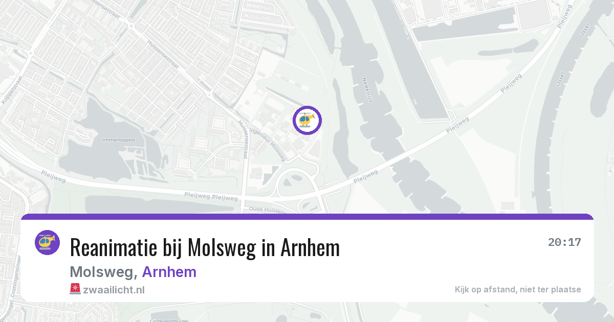 Reanimatie bij Molsweg in Arnhem — 19 jun 2026