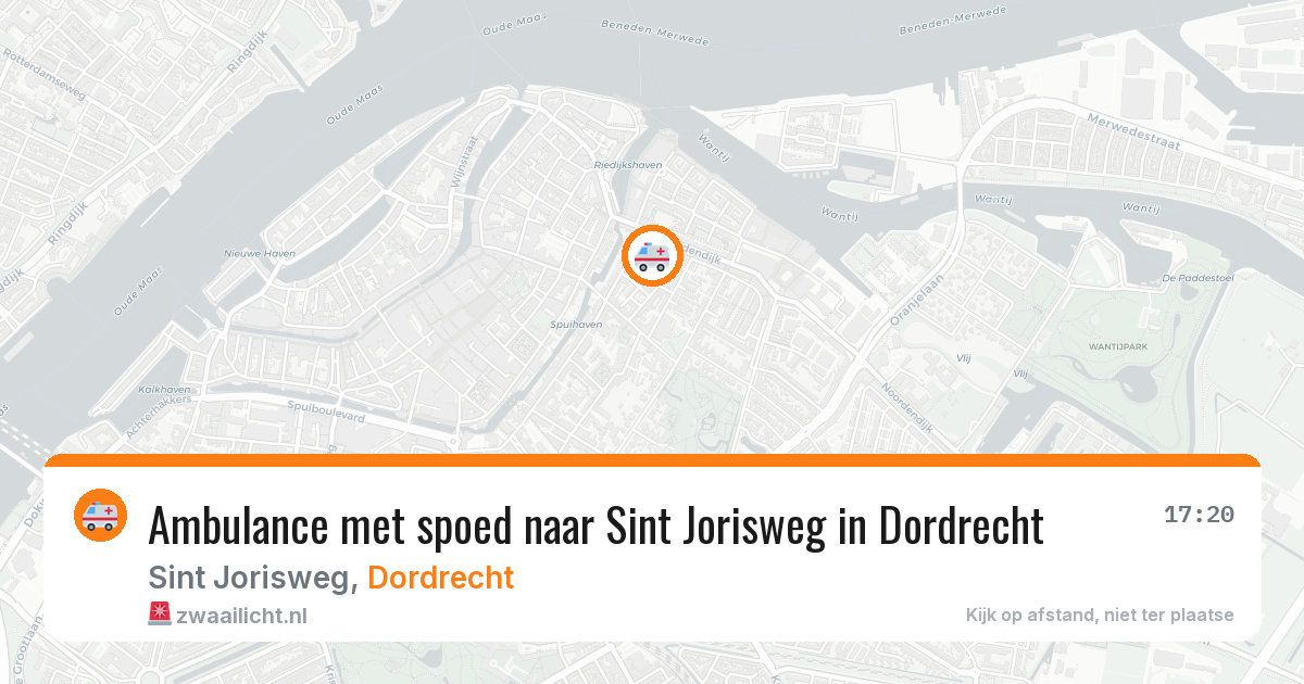 Ambulance met spoed naar Sint Jorisweg in Dordrecht — 18 mei 2026