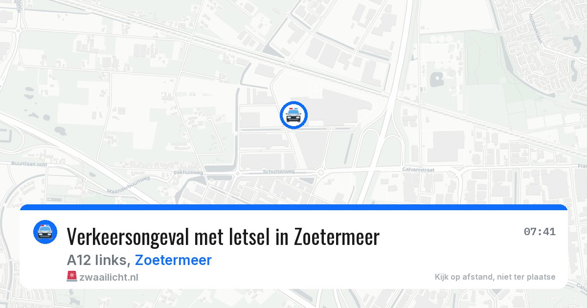 Verkeersongeval met letsel in Zoetermeer — 21 jan 2026