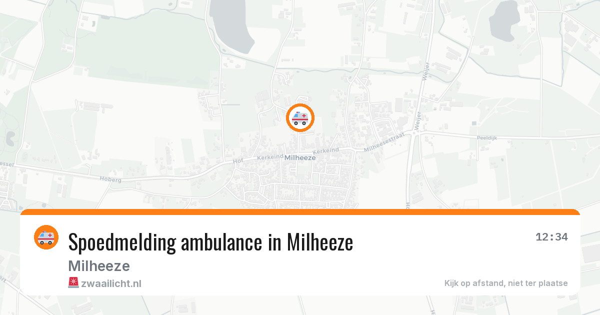 Spoedmelding ambulance in Milheeze — 21 jan 2026