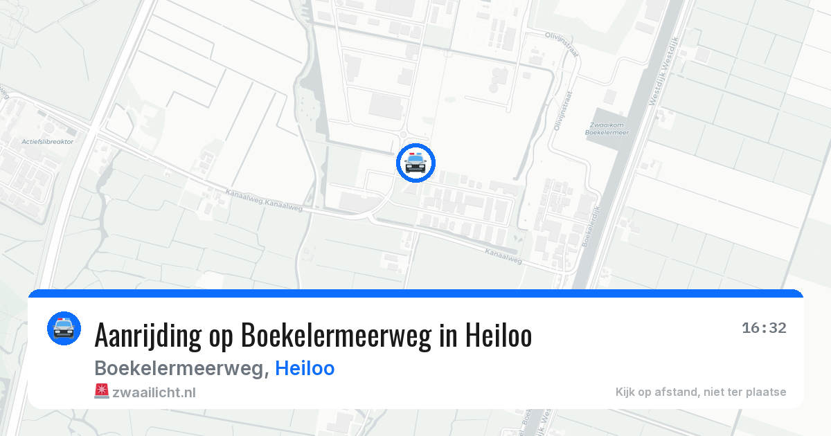 Aanrijding op Boekelermeerweg in Heiloo — 18 mrt 2026