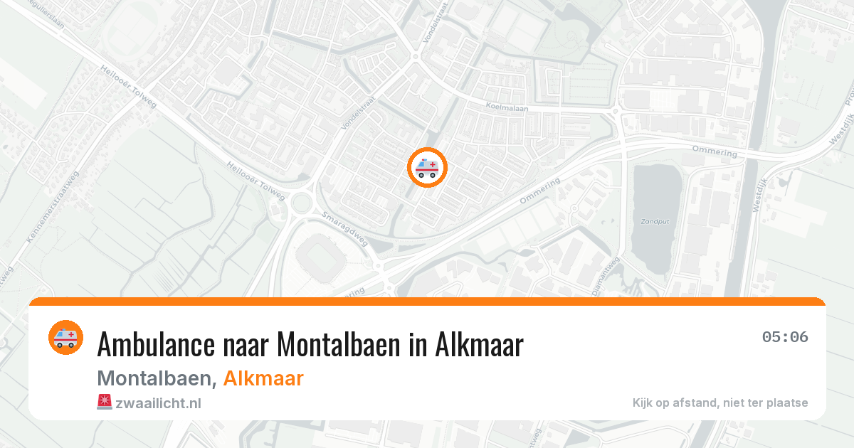 Ambulance naar Montalbaen in Alkmaar — 13 apr 2026