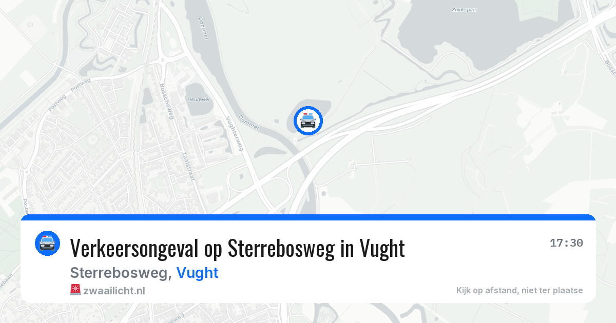 Verkeersongeval op Sterrebosweg in Vught — 1 jul 2026
