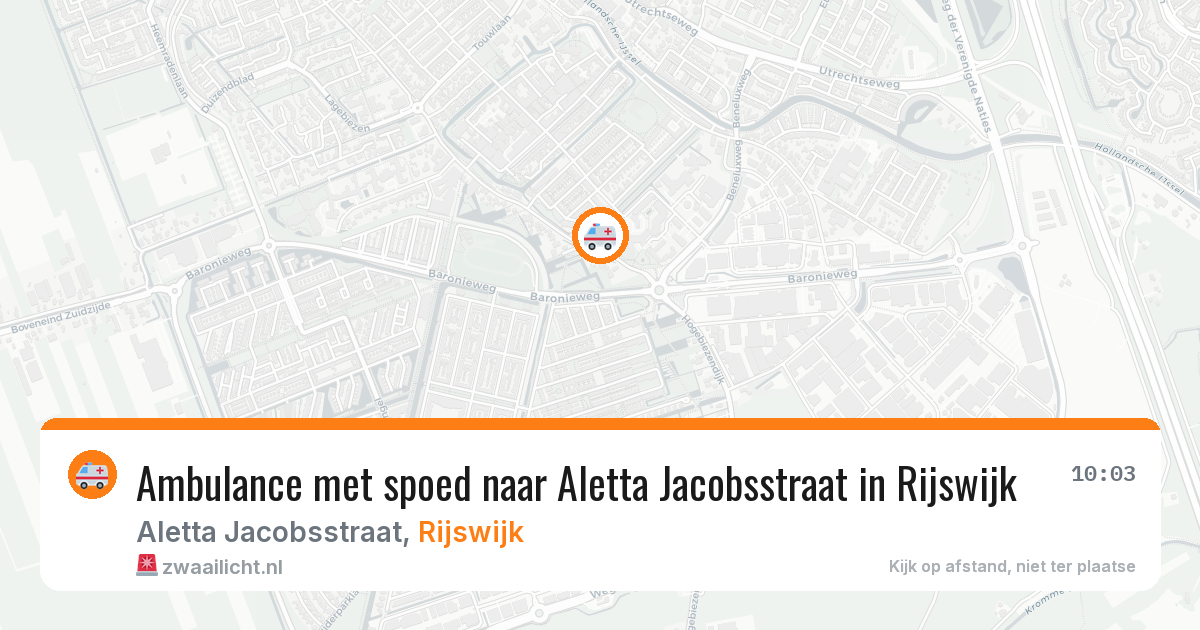 Ambulance met spoed naar Aletta Jacobsstraat in Rijswijk — 29 jan 2026