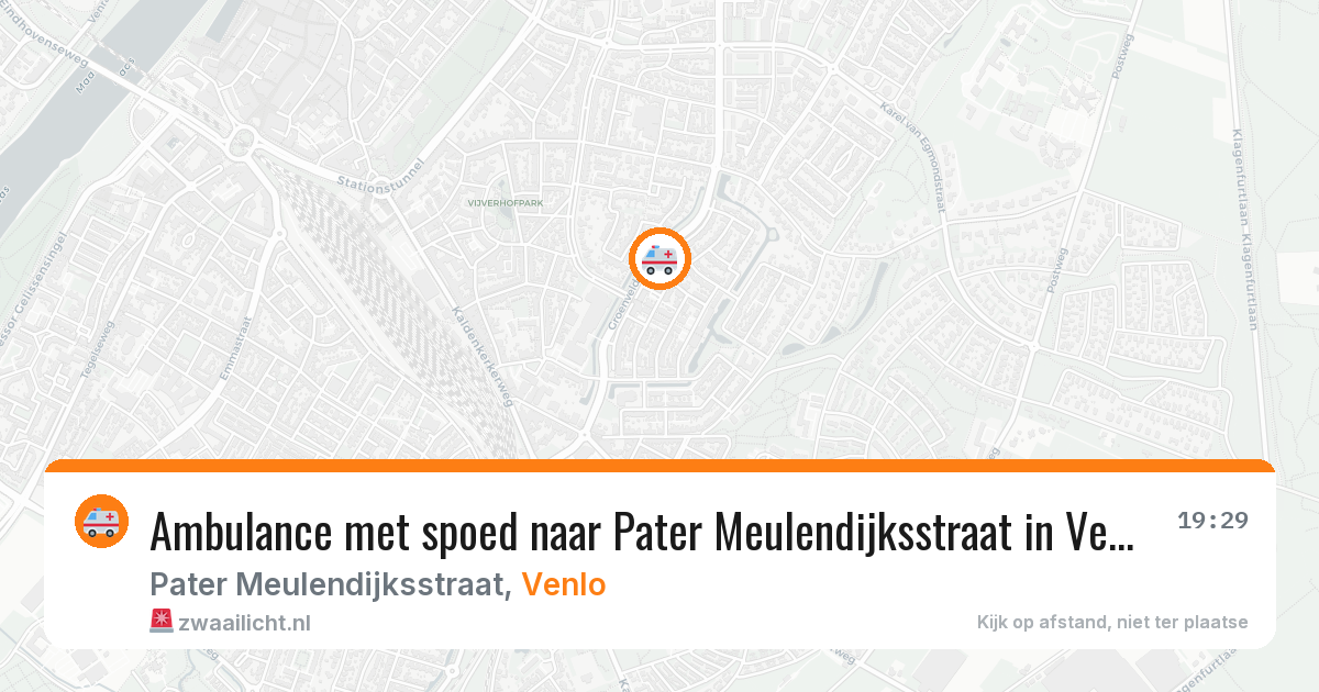 Ambulance met spoed naar Pater Meulendijksstraat in Venlo — 11 jun 2026