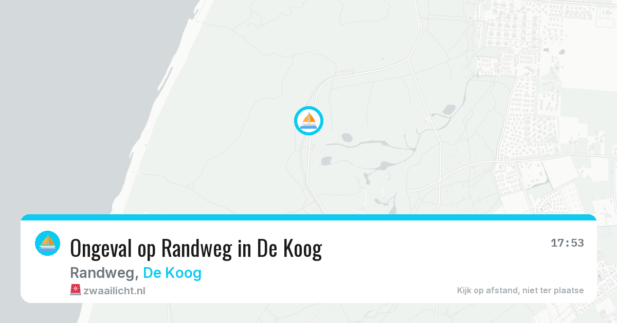 Ongeval op Randweg in De Koog — 14 aug 2026