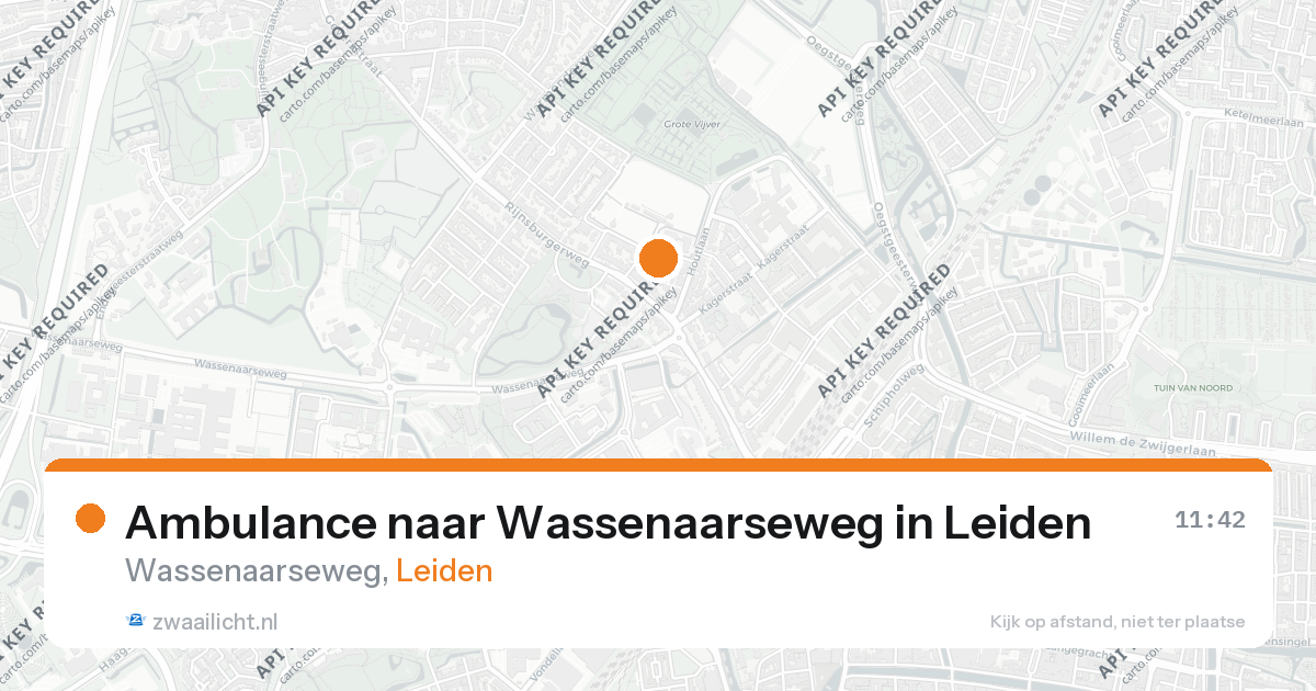 Ambulance naar Wassenaarseweg in Leiden — 11 mrt 2026