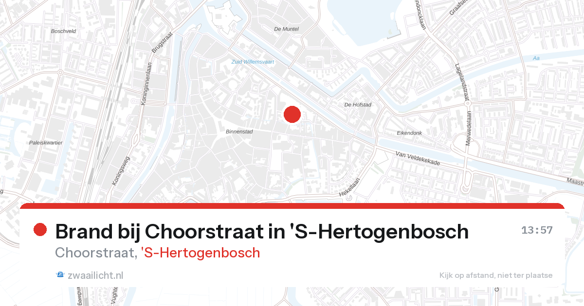 Brand bij Choorstraat in 'S-Hertogenbosch — 28 aug 2026