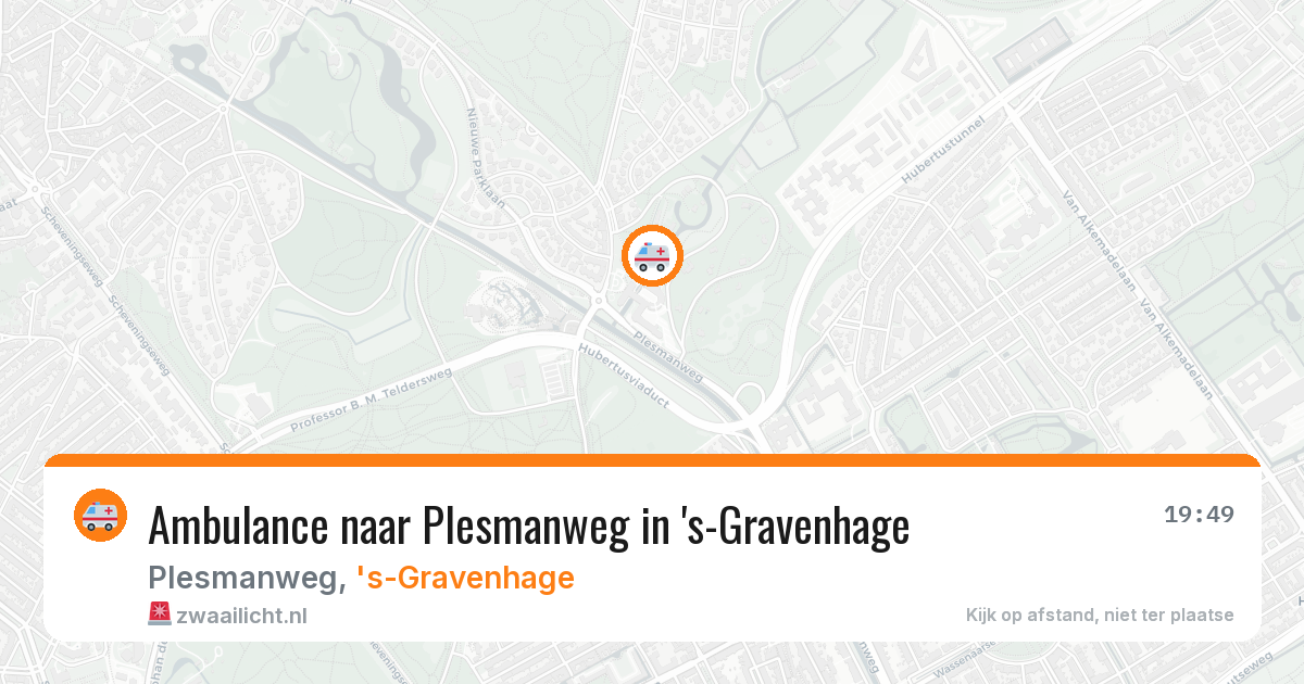 Ambulance naar Plesmanweg in 's-Gravenhage — 13 aug 2026