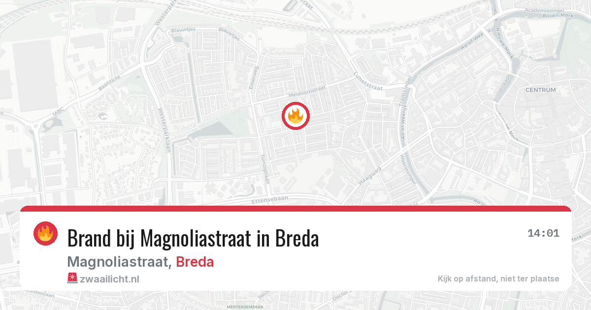 Brand bij Magnoliastraat in Breda — 4 mrt 2026