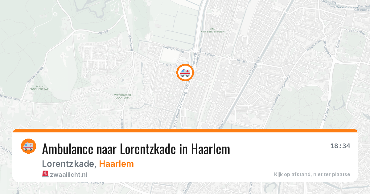Ambulance naar Lorentzkade in Haarlem — 5 apr 2026