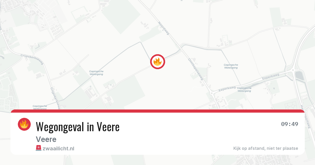 Wegongeval in Veere — 15 mei 2026