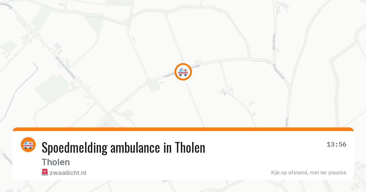Spoedmelding ambulance in Tholen — 7 mrt 2026
