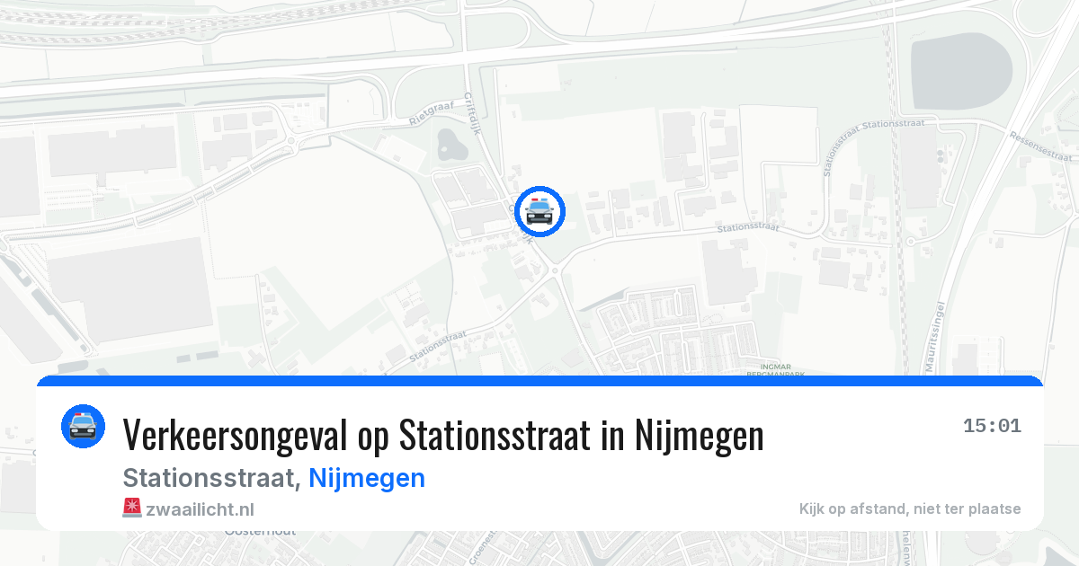 Verkeersongeval op Stationsstraat in Nijmegen — 29 mei 2026