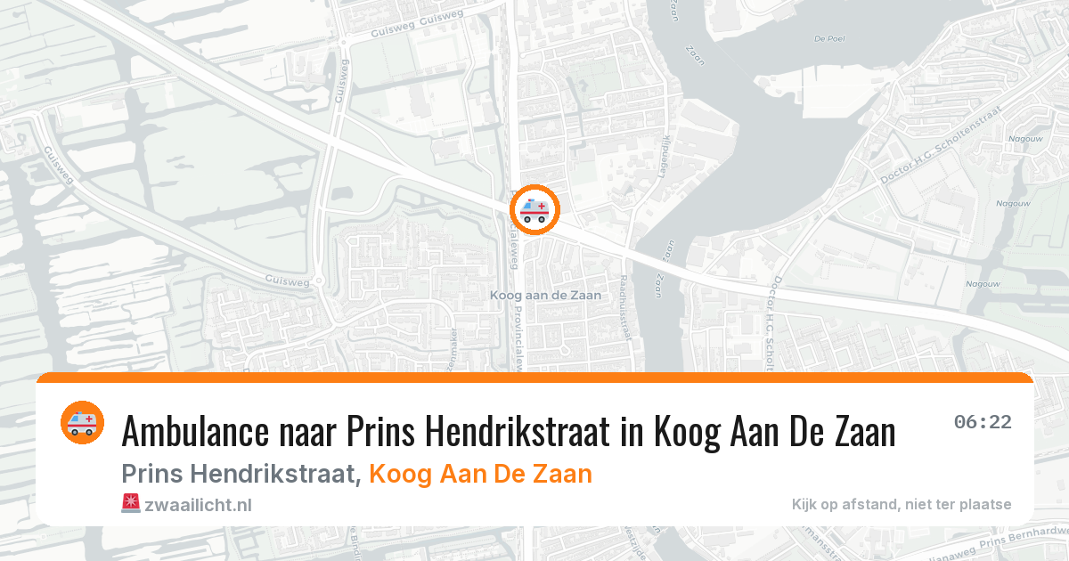 Ambulance naar Prins Hendrikstraat in Koog Aan De Zaan — 24 mrt 2026