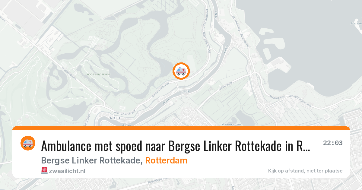 Ambulance met spoed naar Bergse Linker Rottekade in Rotterdam — 14 mrt 2026
