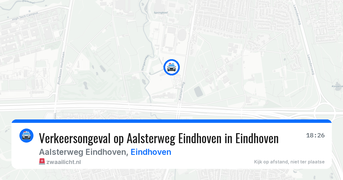 Verkeersongeval op Aalsterweg Eindhoven in Eindhoven — 15 jun 2026