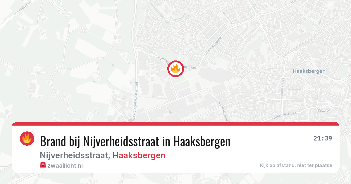 Brand bij Nijverheidsstraat in Haaksbergen — 12 feb 2026