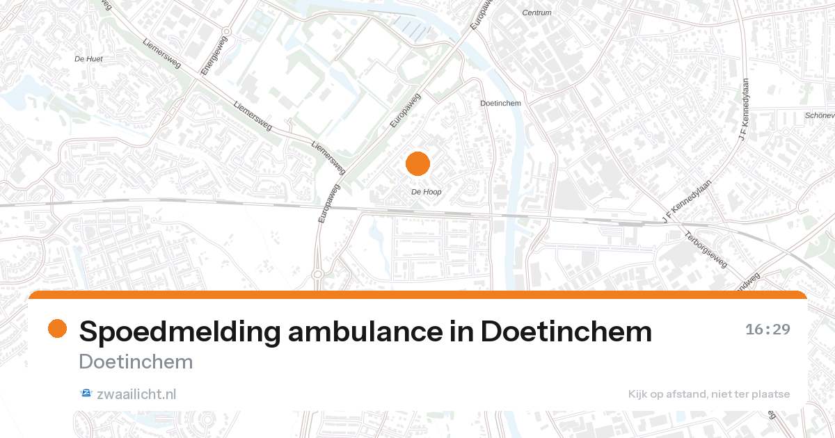 Spoedmelding ambulance in Doetinchem — 7 jul 2026