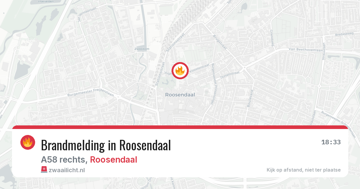 Brandmelding in Roosendaal — 11 jun 2026