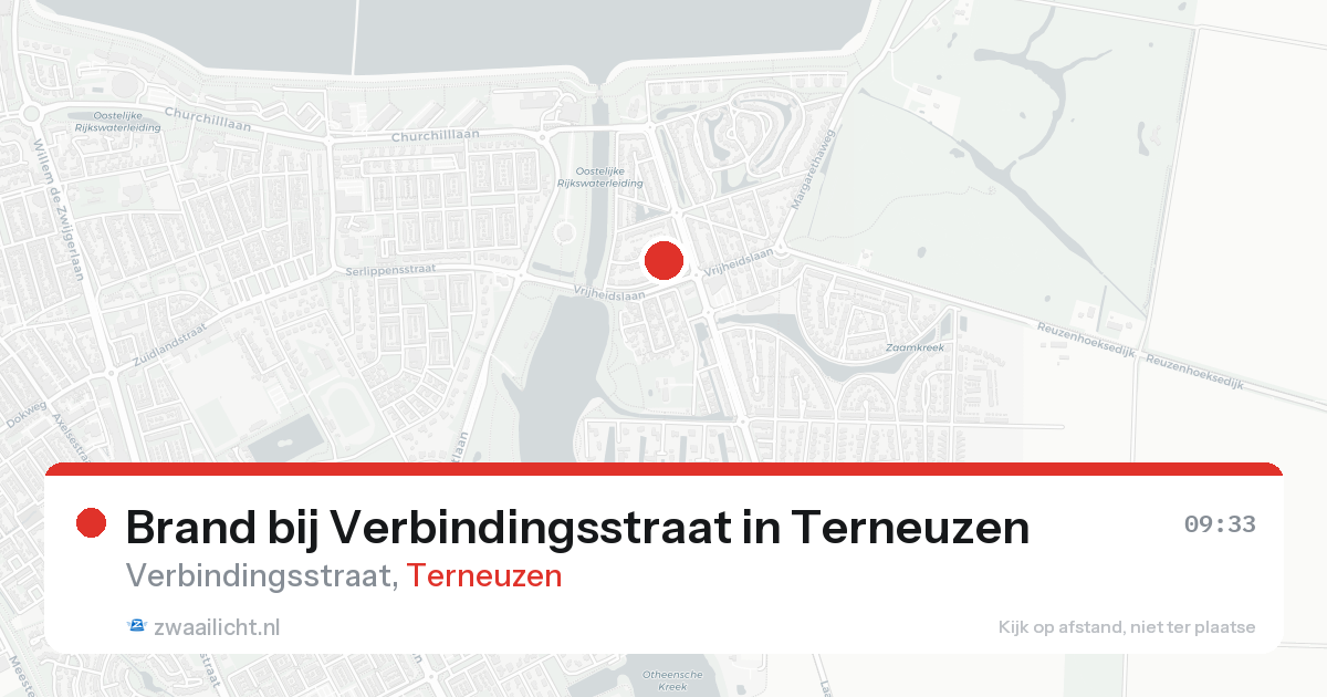 Brand bij Verbindingsstraat in Terneuzen — 19 aug 2026