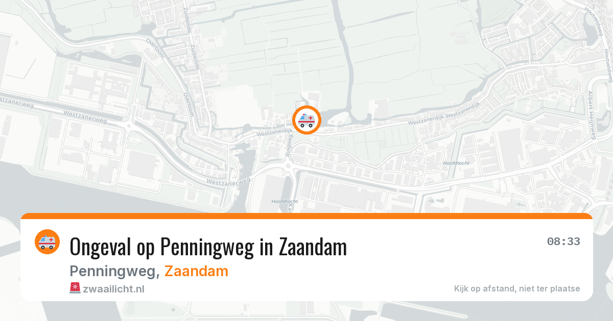 Ongeval op Penningweg in Zaandam — 3 mrt 2026