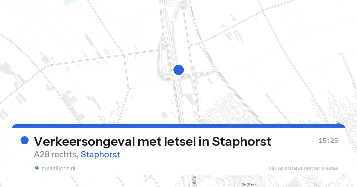 Verkeersongeval met letsel in Staphorst — 27 aug 2026