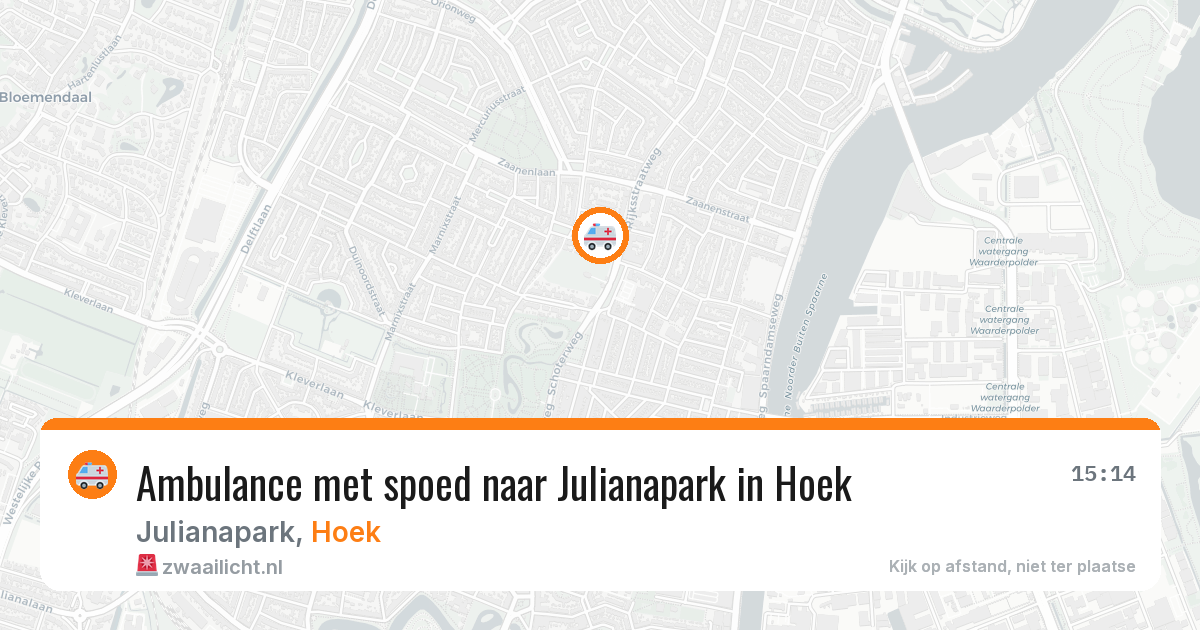 Ambulance met spoed naar Julianapark in Hoek — 17 jan 2026