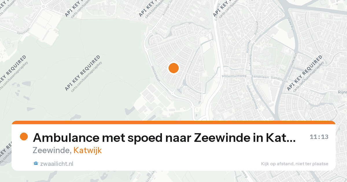 Ambulance met spoed naar Zeewinde in Katwijk — 24 jul 2026