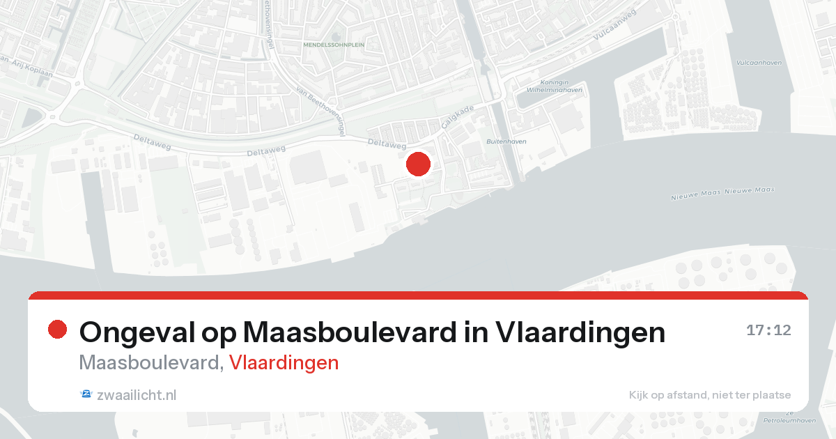 Ongeval op Maasboulevard in Vlaardingen — 30 jan 2026
