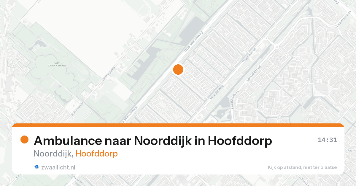 Ambulance naar Noorddijk in Hoofddorp — 23 mei 2026