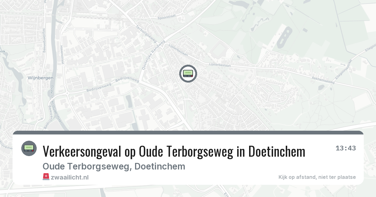 Verkeersongeval op Oude Terborgseweg in Doetinchem — 28 mei 2026