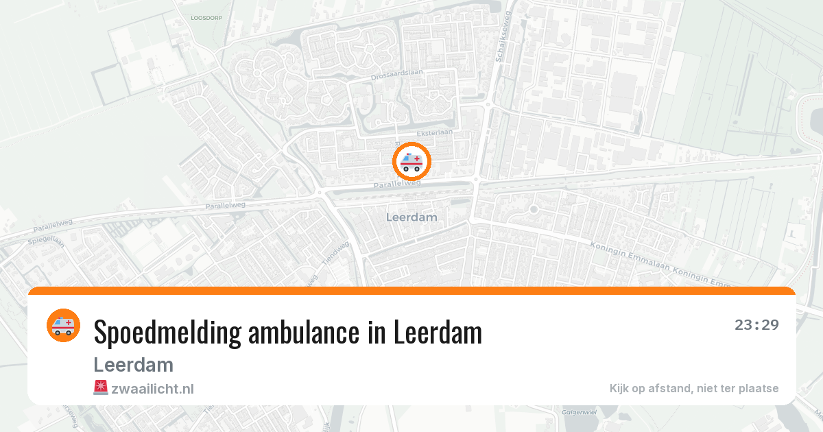 Spoedmelding ambulance in Leerdam — 3 aug 2026