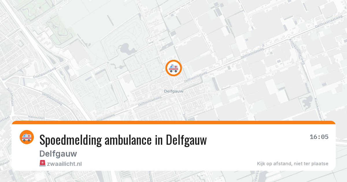 Spoedmelding ambulance in Delfgauw — 25 jun 2026