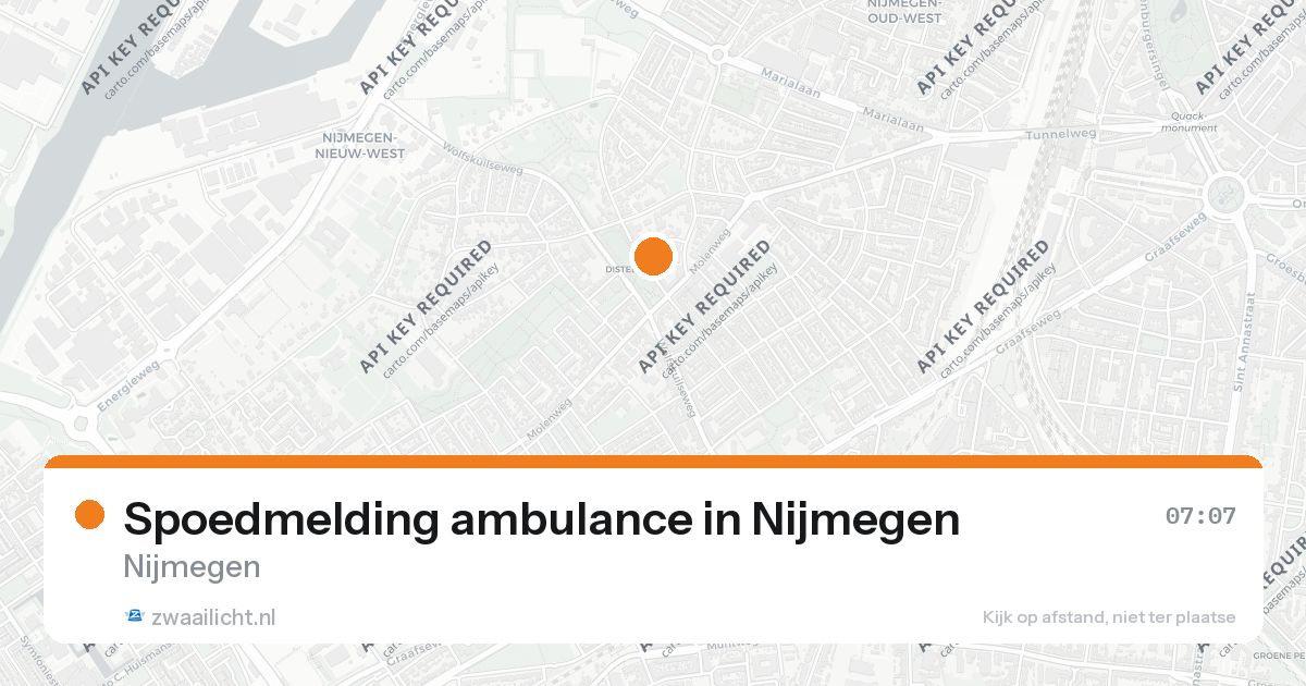 Spoedmelding ambulance in Nijmegen — 26 aug 2026