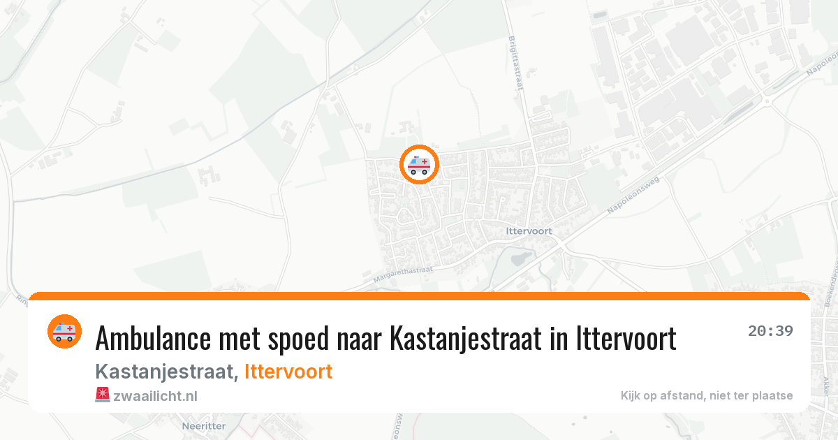 Ambulance met spoed naar Kastanjestraat in Ittervoort — 13 jun 2026