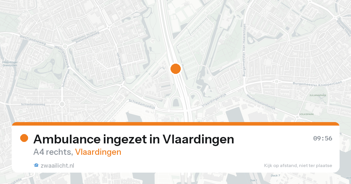 Ambulance ingezet in Vlaardingen — 25 aug 2026