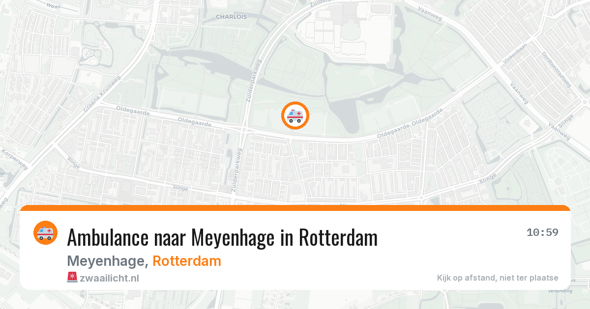 Ambulance naar Meyenhage in Rotterdam — 16 jul 2026