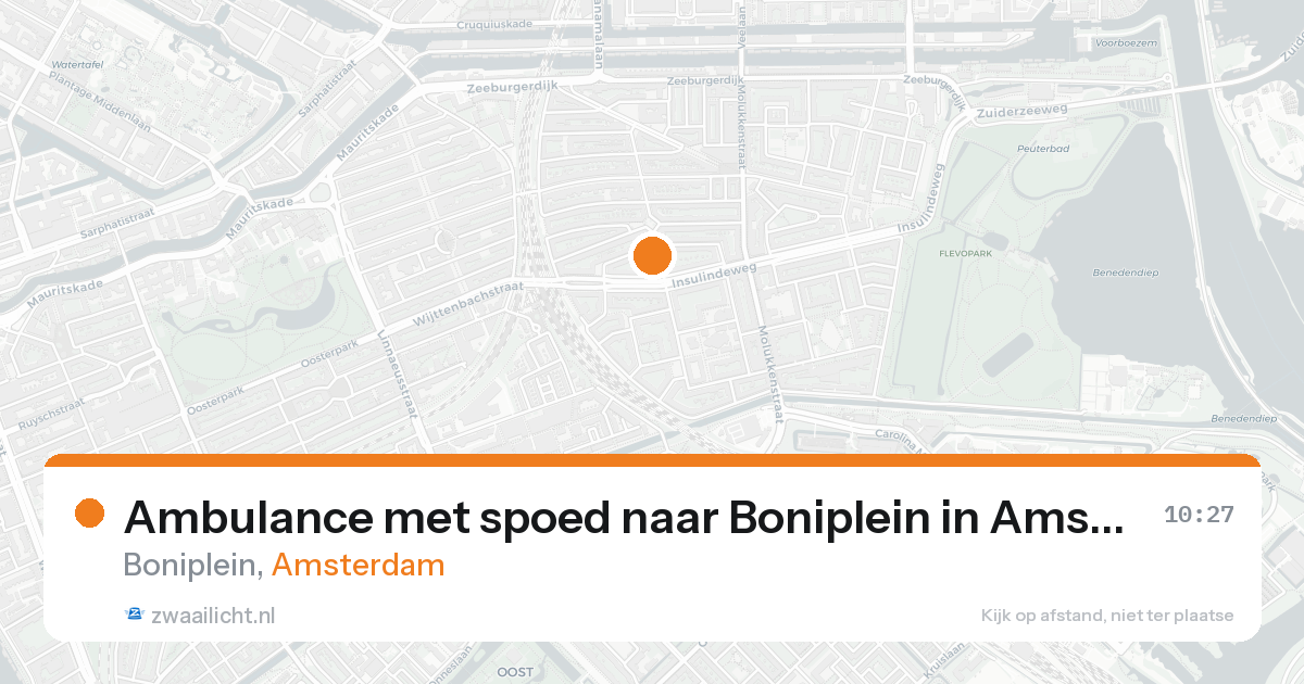 Ambulance met spoed naar Boniplein in Amsterdam — 2 jun 2026