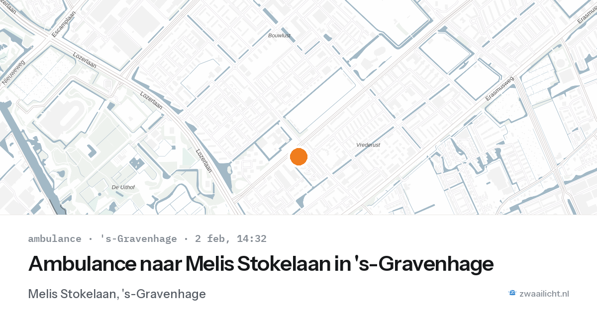 Ambulance naar Melis Stokelaan in 's-Gravenhage — 2 feb 2026