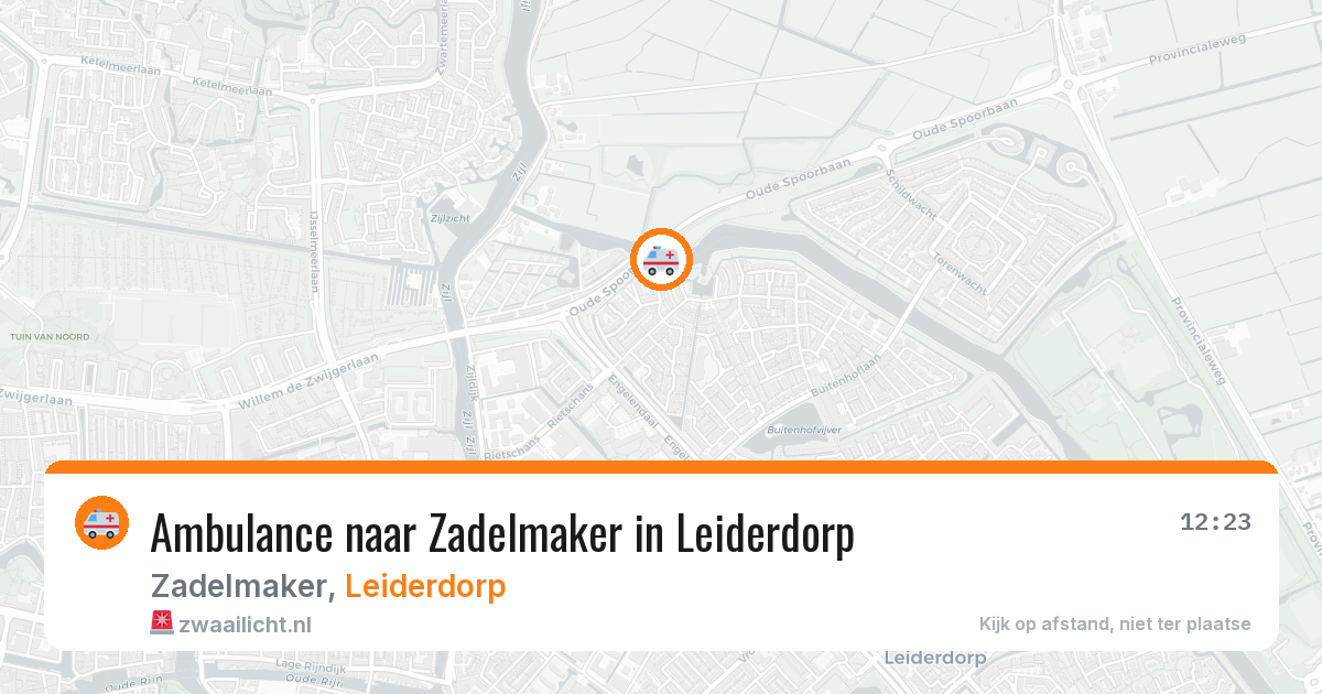 Ambulance naar Zadelmaker in Leiderdorp — 26 jul 2026