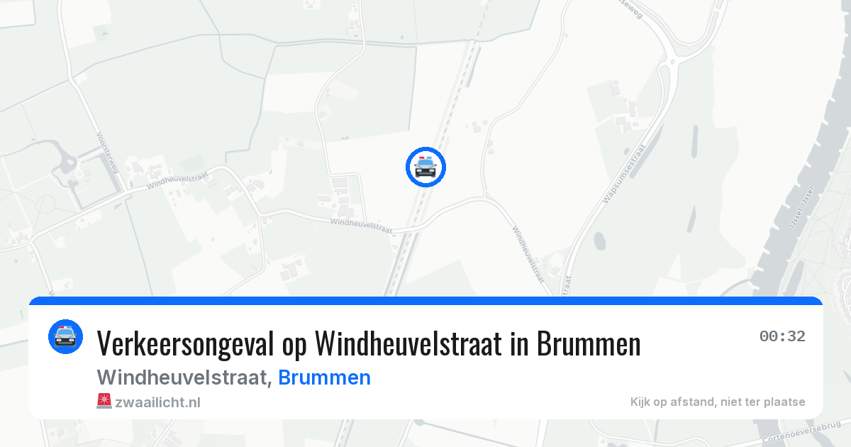 Verkeersongeval op Windheuvelstraat in Brummen — 1 mei 2026