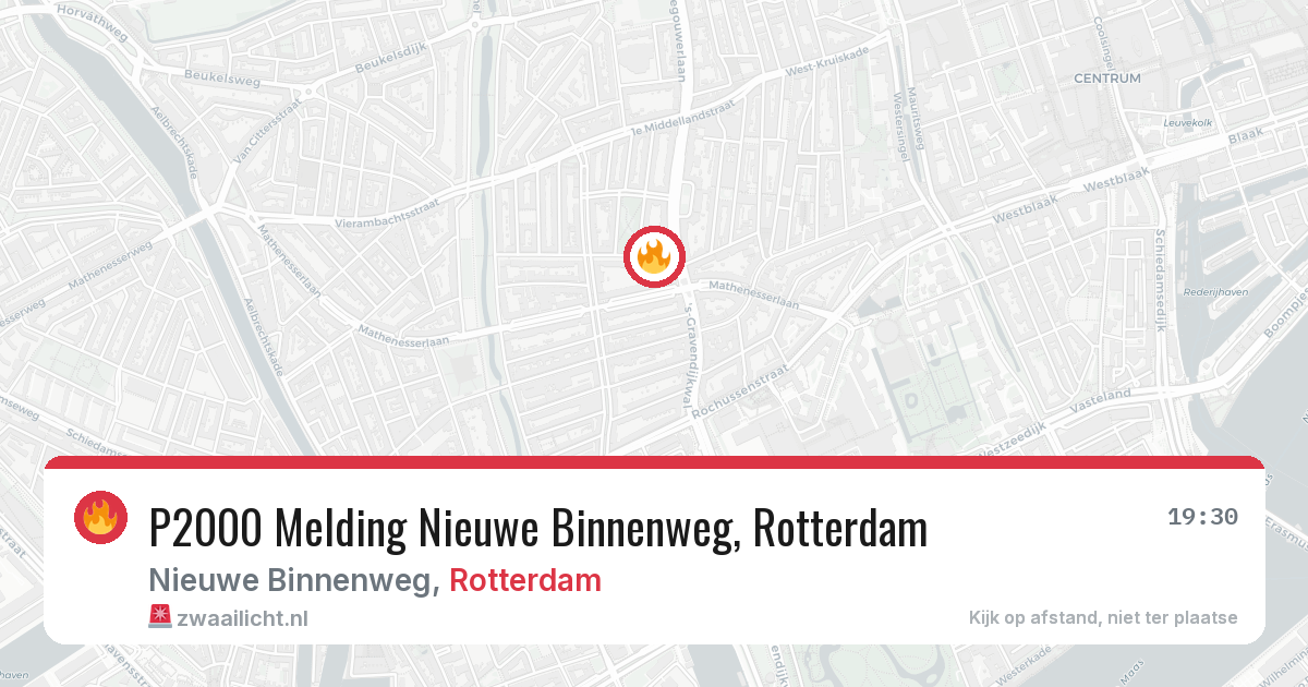 P2000 Melding Nieuwe Binnenweg, Rotterdam — 13 aug 2026