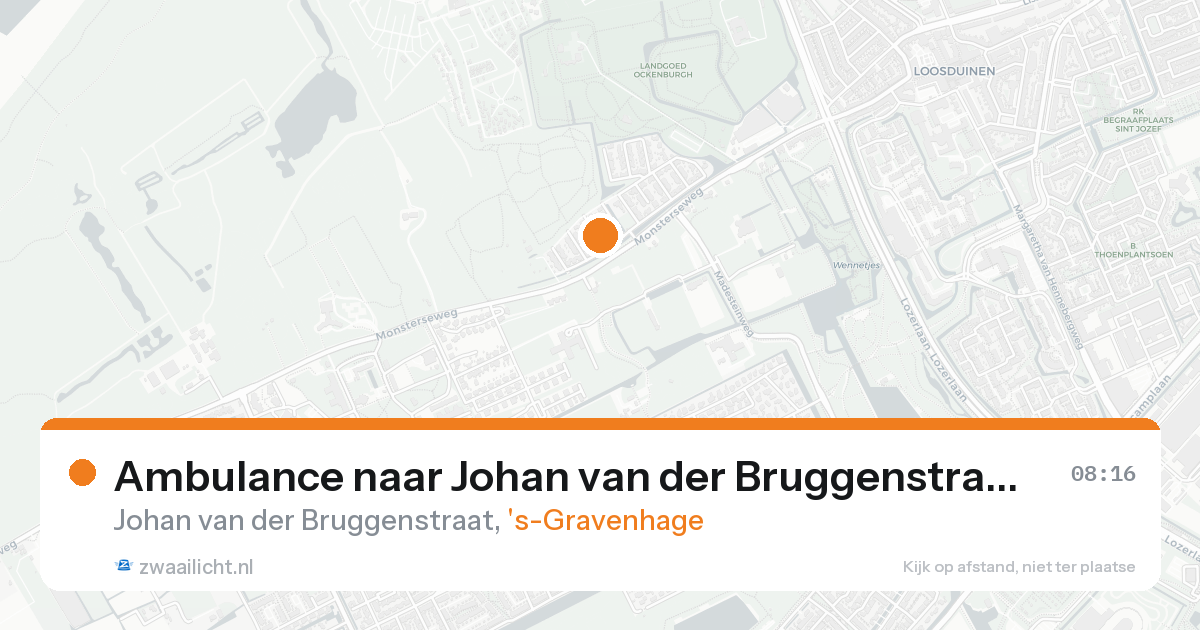 Ambulance naar Johan van der Bruggenstraat in 's-Gravenhage — 31 jan 2026