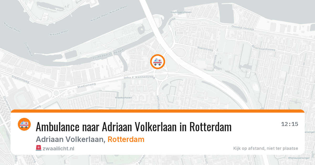 Ambulance naar Adriaan Volkerlaan in Rotterdam — 8 jul 2026