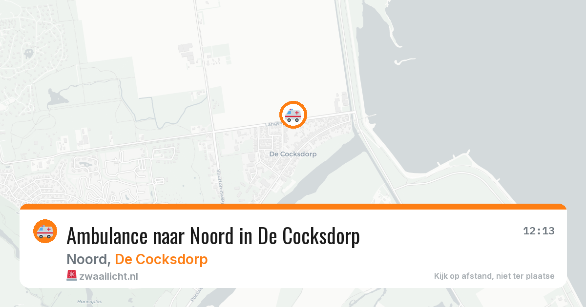 Ambulance naar Noord in De Cocksdorp — 6 jun 2026