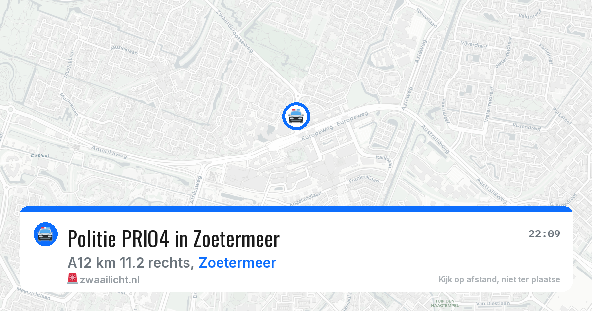 Politie PRIO4 in Zoetermeer — 11 jun 2026 | 🚨 Zwaailicht.nl