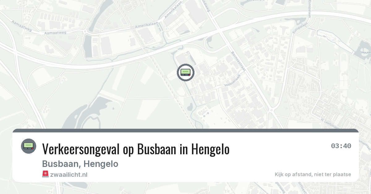 Verkeersongeval op Busbaan in Hengelo — 20 jun 2026